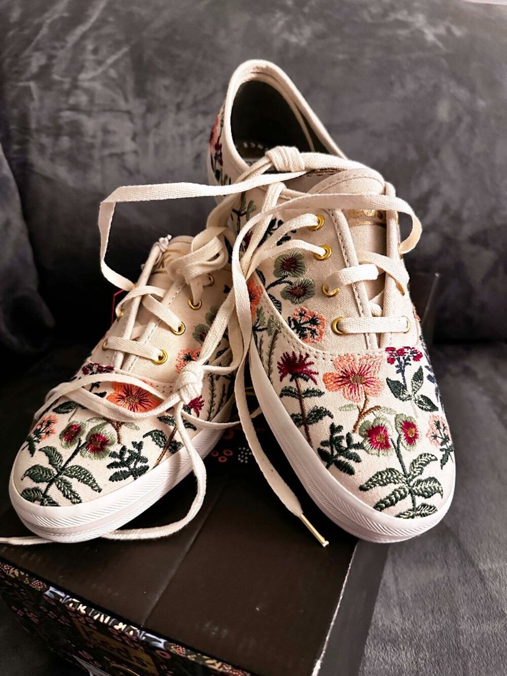 Keds Rifle Paper Herb Garden Natural Sneakers NWT